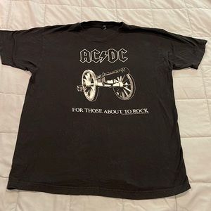 AC/DC For those about to rock t shirt